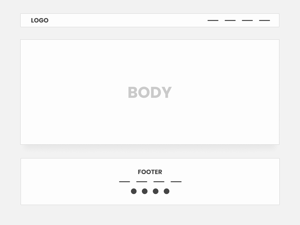 Drag and Drop Header and Footer